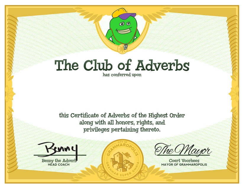 The Mayor's adverb certificate