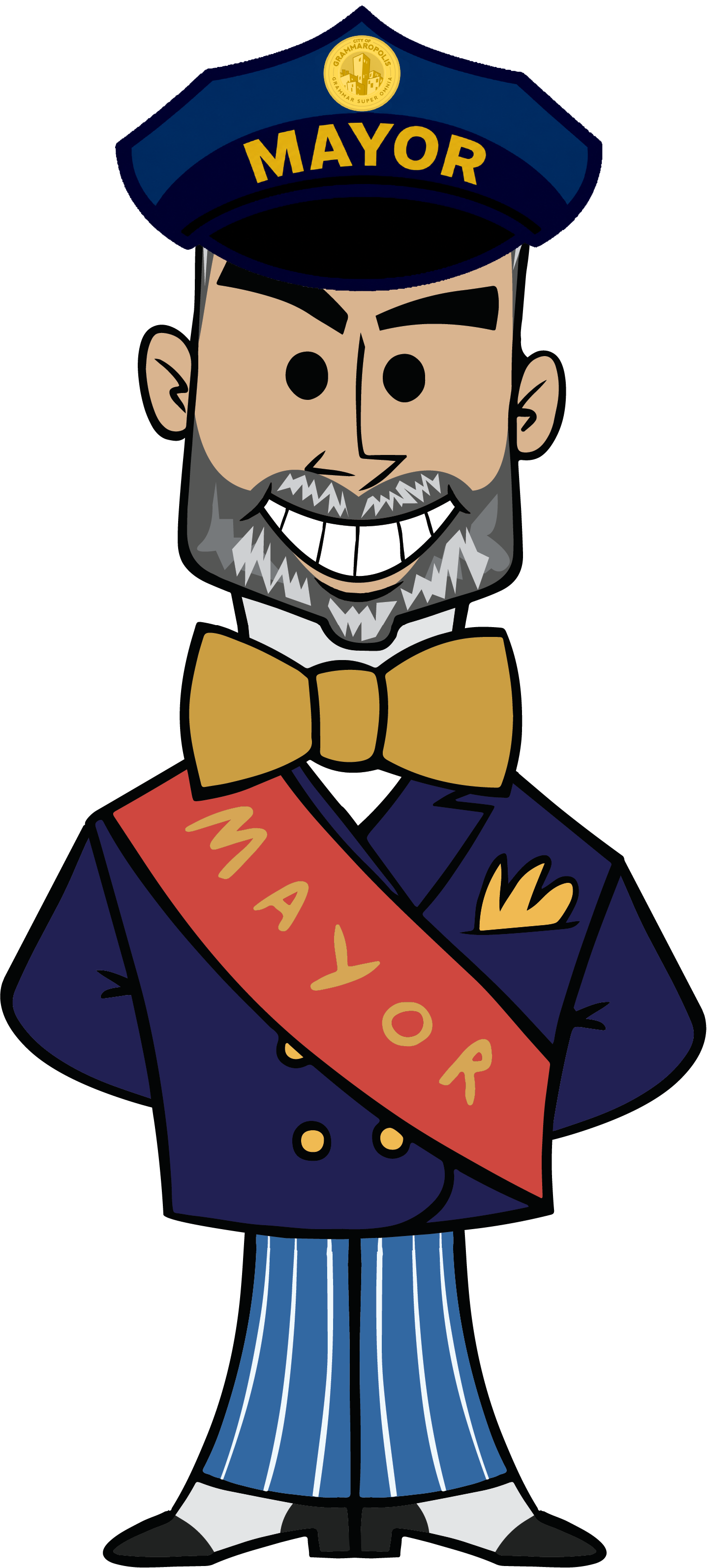 The Mayor in his police hat